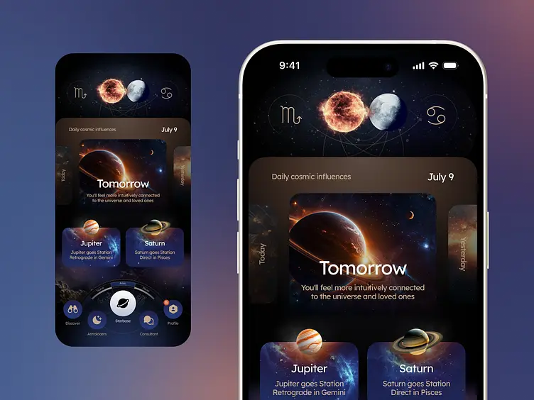 澳门赌场星空主题APP界面展示
