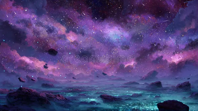 澳门赌场宇宙星云梦幻背景